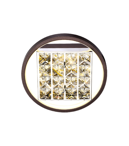 Настенно-потолочный светодиодный светильник Ambrella light FA105 CF кофе 15 W 3000K D230*70 (Без ПДУ)
