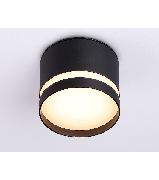 Светильник Ambrella light TN6572 BK черный IP44 GX53 max 15W D82*65