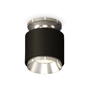 Светильник Ambrella Light XS7511080 SBK/PSL черный песок/серебро полированное MR16 GU5.3 (N7927, C7511, N7032)