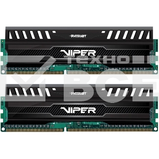 Оперативная память Patriot Viper 3, DDR3, 16GB (2x8 GB), 1866 MHz, CL10, радиатор, черный