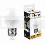 Лампа светодиодная FERON LB-95 (25481) 7W 230V E27 2700K G45, фото3