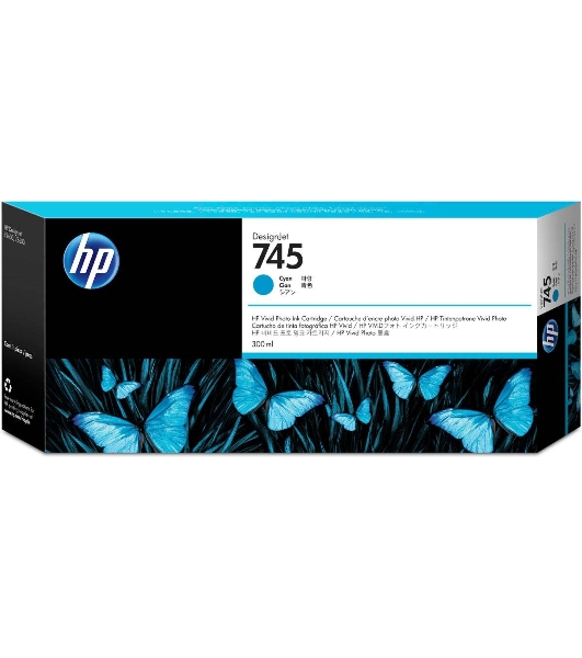 Картридж струйный HP 745 300мл голубой Ink Cartridge