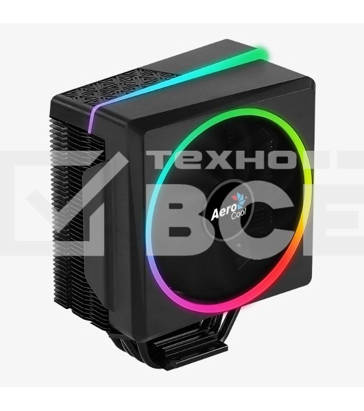 Кулер для процессора Aerocool / Formula Cylon 4 черный, 120 мм, алюминий, 1800 об/мин, 26 дБ, 4 pin, 145 Вт, 160 мм