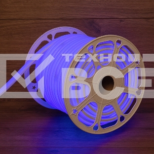 Гибкий неон LED SMD, форма – D, 16х16 мм, синий, 120 LED/м, бухта 50 м