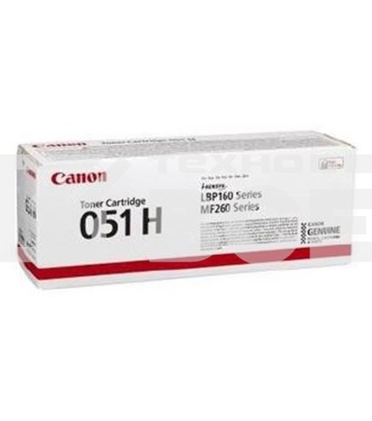 Картридж лазерный CANON 051H BK черный (4100 стр.) для CANON LBP162dw