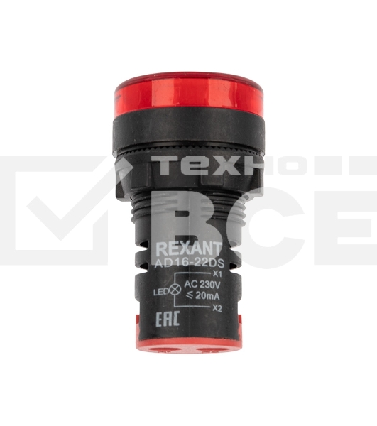 Матрица светодиодная AD22-230 В красная Rexant