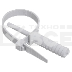 Хомут кабельный дюбельный ХД 7х150 полиамид сер. (уп.50шт) ИЭК UHH80-7-150-50-K41-F, фото2
