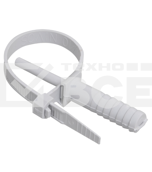 Хомут кабельный дюбельный ХД 7х150 полиамид сер. (уп.50шт) ИЭК UHH80-7-150-50-K41-F