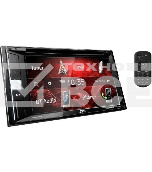 Автомагнитола CD DVD JVC KW-V250BTM 2DIN 4x50Вт