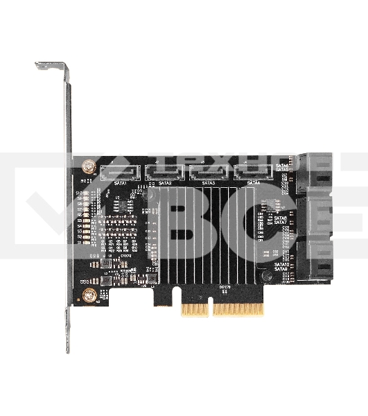 Контроллер ExeGate EXE-510 (PCI-E x4, SATA3 6Gb/s, 10 int, ASMedia Chipset ASM1166+JMB575)