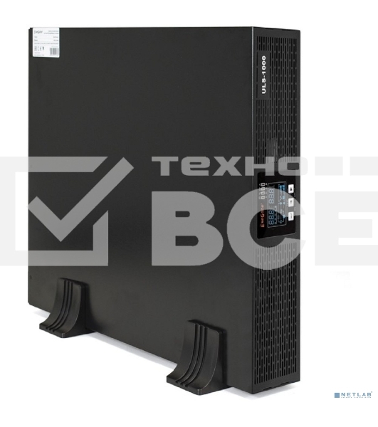 Источник бесперебойного питания On-line ExeGate EP285646RUS PowerExpert ULS-1000.LCD.AVR.C13.USB.RS232.SNMP.2U <1000VA/1000W, On-Line, PF=1, LCD, 4*IEC-C13, RS232, USB, SNMP-slot, Rackmount 2U/Tower, Black>