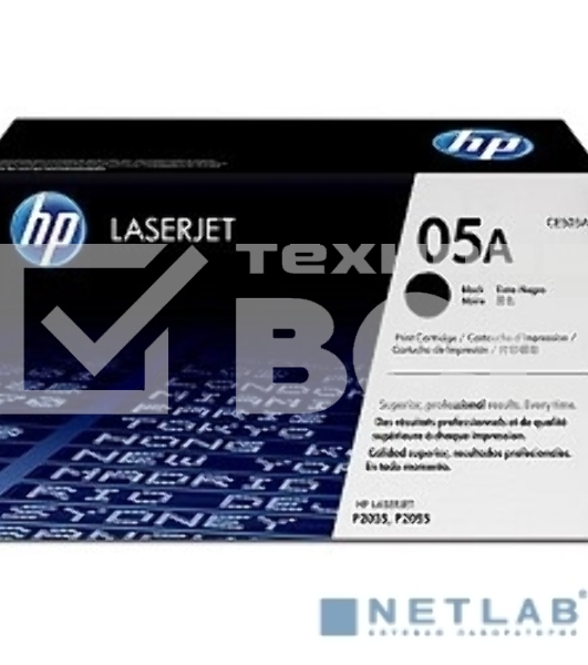 Картридж лазерный HP CE505XD черный двойная упаковка для LJ P2055 2 x 6500 стр