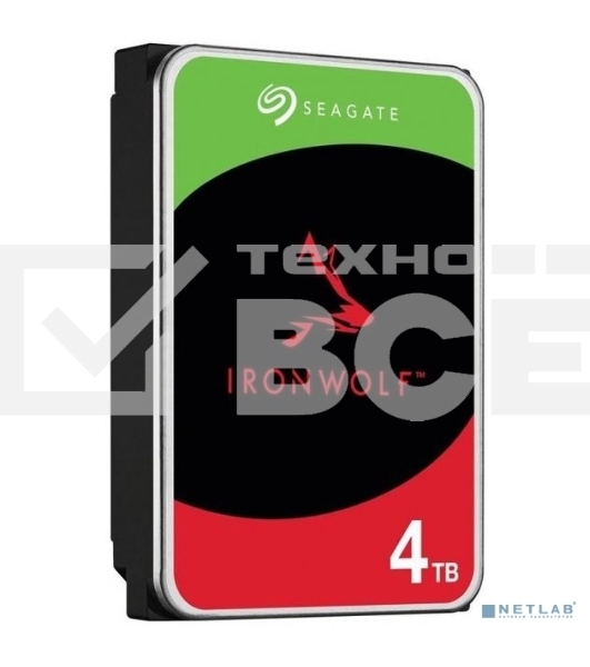Жесткий диск Seagate 4TB Ironwolf (ST4000VN006) {SATA 6.0Gb/s, 7200 rpm, 256mb buffer, 3.5