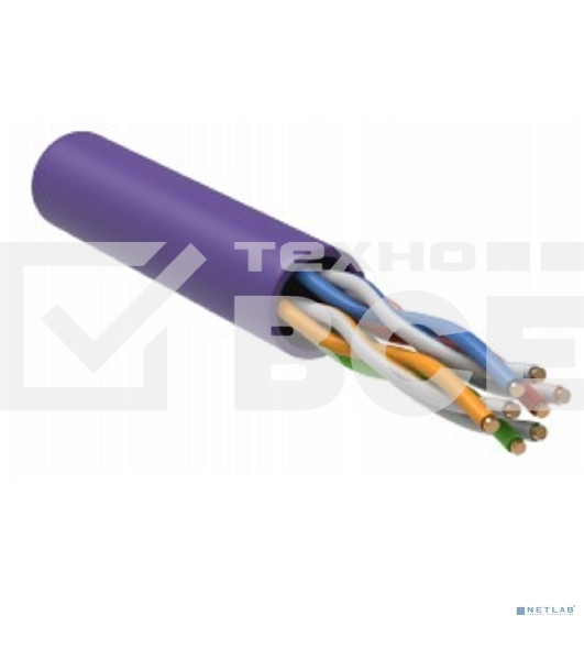 Витая пара ITK LC1-C5E04-126 U/UTP кат.5E 4x2x24AWG LSZH фиолетовый (305м)