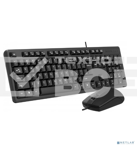 Клавиатура + мышь A4Tech KK-3330S клав:черный мышь:черный USB