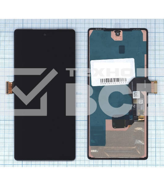 Дисплей (модуль) для Google Pixel 6A в сборе с тачскрином черный