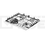 Варочная поверхность Kuppersberg FG 66 W газ, High-Tech, 59 см, автоматический электроподжиг, газ-контроль, форсунки под сжиженый газ, SABAF конфорки, чугунные решетки, цвет белый, цвет фурнитуры белый, фото2