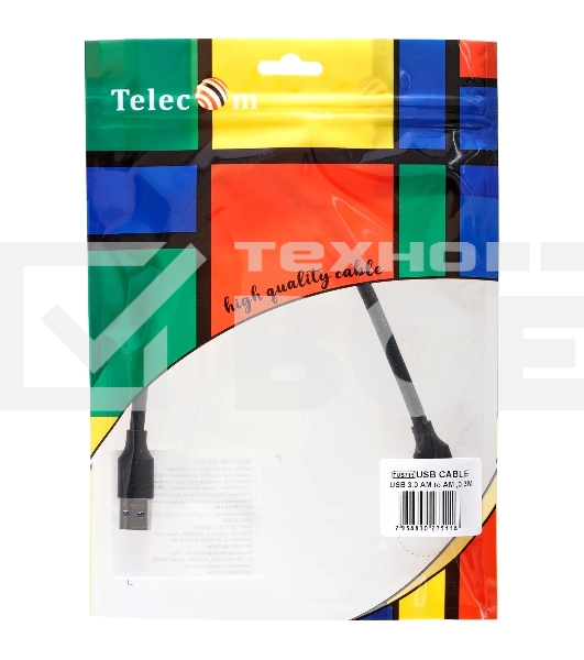 Кабель соединительный Telecom TUS715-0.3M USB3.0 Am-Am 0.3m Telecom (TUS715-0.3M)