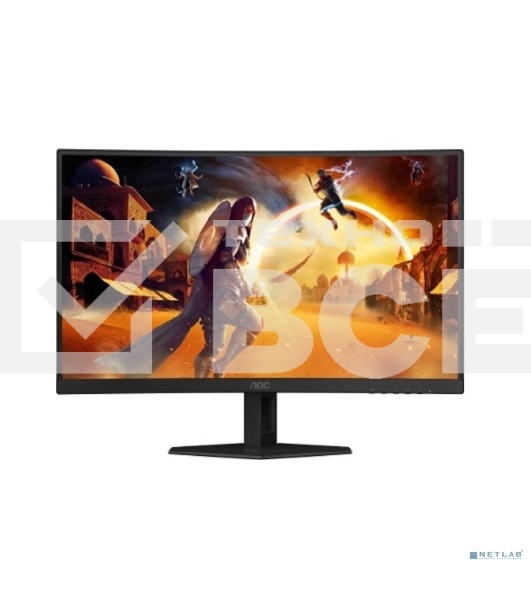 Монитор 27' AOC C27G4ZXU VA 1920x1080, 280 Гц, 1 мс, 16:9, 300 кд/м², 3000:1, 1500R, 2xHDMI, 1xDP, изогнутый 1500R, черный