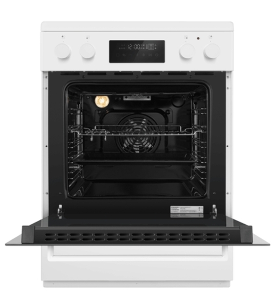 Плита электрическая Maunfeld MEC611CW09TD белый, конфорок 4 шт, духовка 59 л, 60 см x 85 см x 63 см