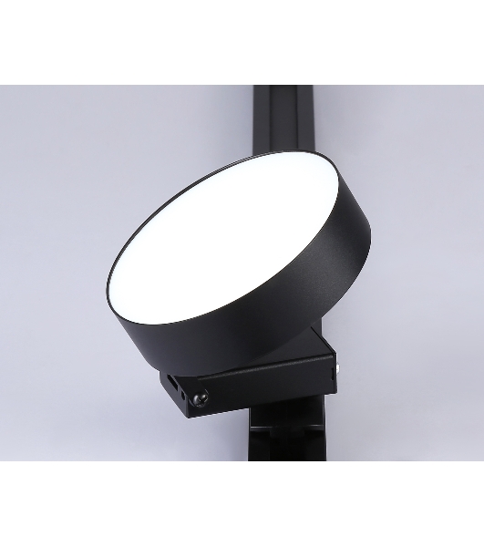 Трековый однофазный светодиодный светильник Ambrella light GL6842 BK черный LED 15W 4200K D115*80