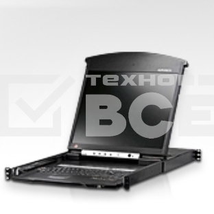 Коммутаторы консоли ATEN 8P CAT5 HIGH DENSITY DUAL RAIL LCD 19INCH OVER IP