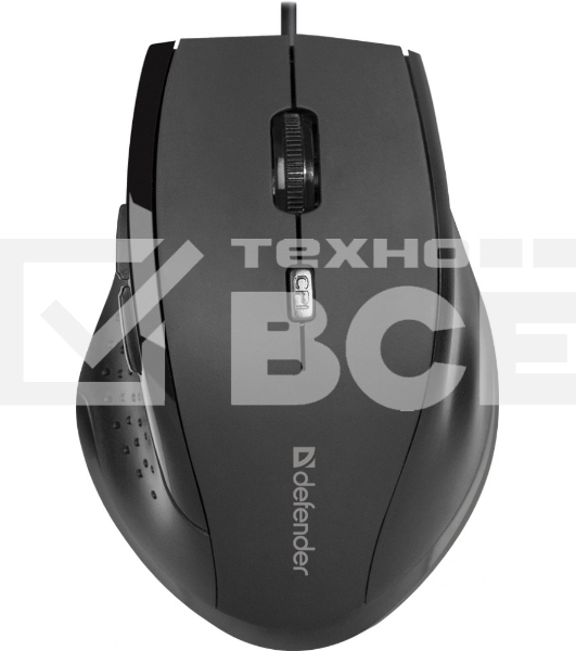 Мышь проводная Defender Accura MM-362 черный, 1600 dpi, USB, кнопки - 6
