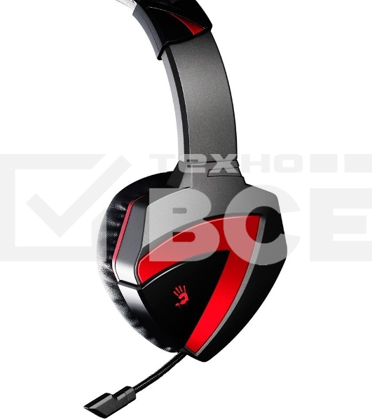 Гарнитура A4Tech Bloody G500 черный/красный (1.5 м) микрофон