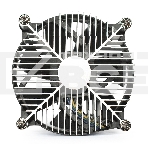 Кулер для процессора ExeGate EK-11508 серебристый/черный, 90 мм, алюминий, 2200 об/мин, 22 дБ, 3 pin, 75 Вт, 60 мм, фото3