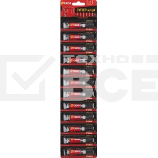 Супер-клей сверхпрочный 3г лента BL-12 SSBL12-3 (блист.12шт) СИЛА C0042302