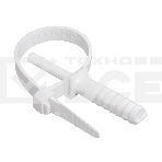 Хомут кабельный дюбельный ХД 7х150 полиамид сер. (уп.50шт) ИЭК UHH80-7-150-50-K41-F, фото 1