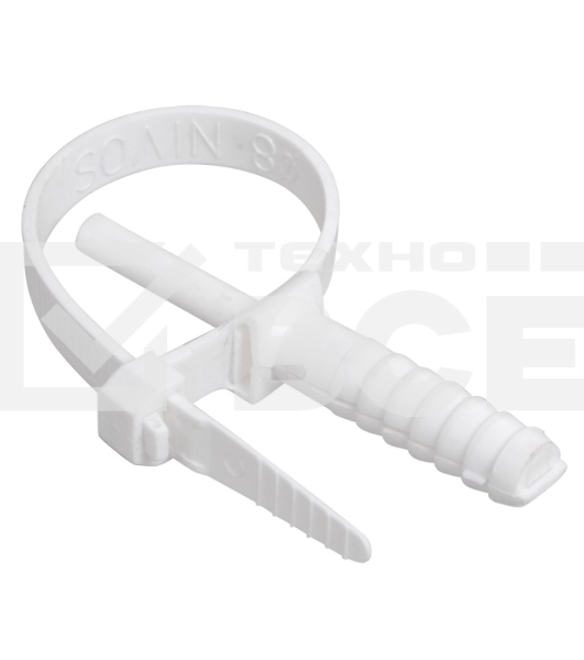 Хомут кабельный дюбельный ХД 7х150 полиамид сер. (уп.50шт) ИЭК UHH80-7-150-50-K41-F