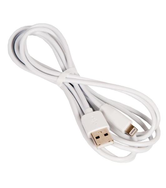 Кабель USB 2.0 hoco X1, AM/Lightning, белый, 2м