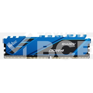 Оперативная память NETAC Shadow, DDR4, 8GB (1x8GB), 3600MHz, CL18, с радиаторами, синий