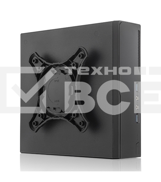 Компьютерный корпус с блоком питания 120 Ватт/ Foxline FL-L01-AD120-D65 mITX case (1L),w/2xUSB3.0, VESA, CPU cooler, w/120W pwr adapter, w/pwr cord