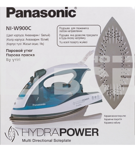 Утюг Panasonic NI-W900CMTW 2400Вт белый/голубой