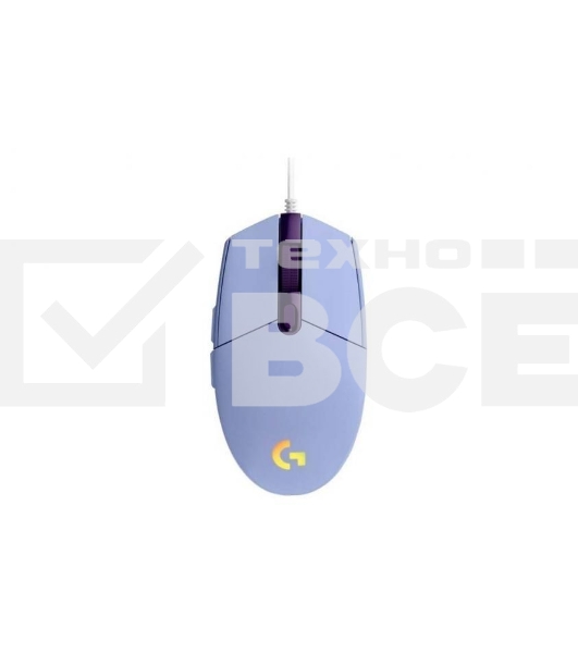 Мышь проводная Logitech G102 LIGHTSYNC фиолетовый, 8000 dpi, USB, кнопки - 6
