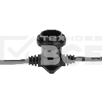 Гирлянда Belt-Light 2 жилы, 50м, шаг 40см, 125 патронов E27, IP65, черный круглый провод NEON-NIGHT, фото5