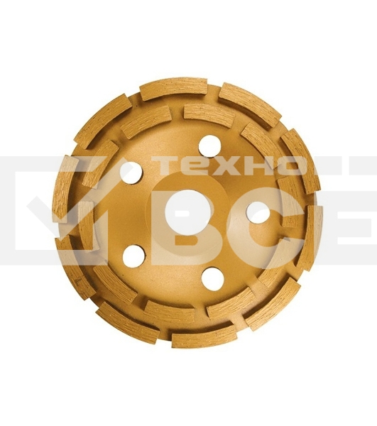 Чашка алмазная зачистная Matrix, 125 мм, Двухрядная