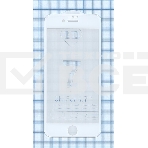 Защитное стекло 4D для Apple iPhone 7/8 белый, фото 1
