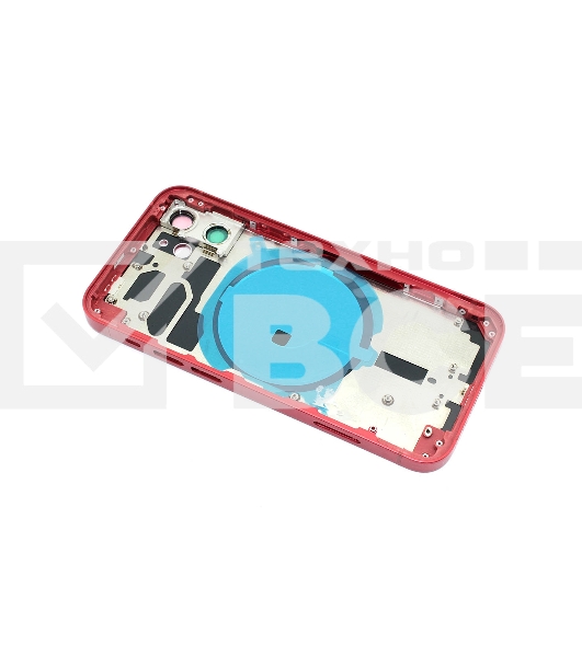 Задняя крышка (корпус) в сборе с рамкой для Apple iPhone 12 Mini красная