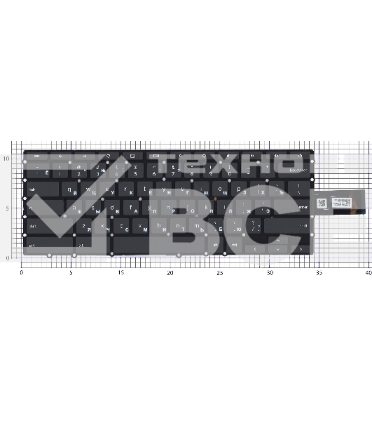 Клавиатура для ноутбука Lenovo Flex 3 CB-11 черная