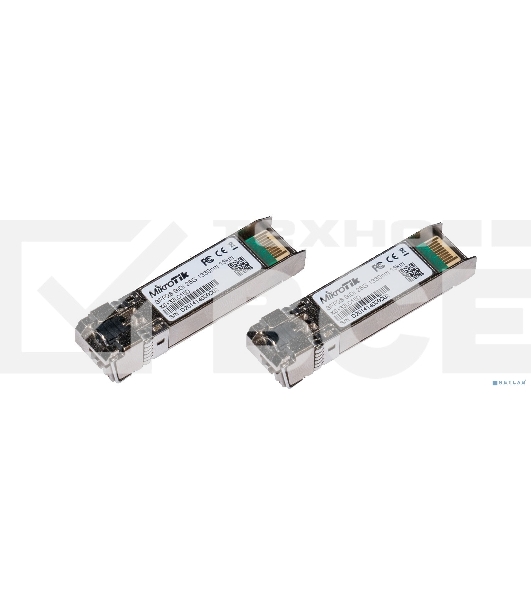 Комплект из двух SFP+ модулей Mikrotik XS+2733LC15D SFP/SFP+/SFP28 modules 1/10/25G 15km 1270nm + 1330nm