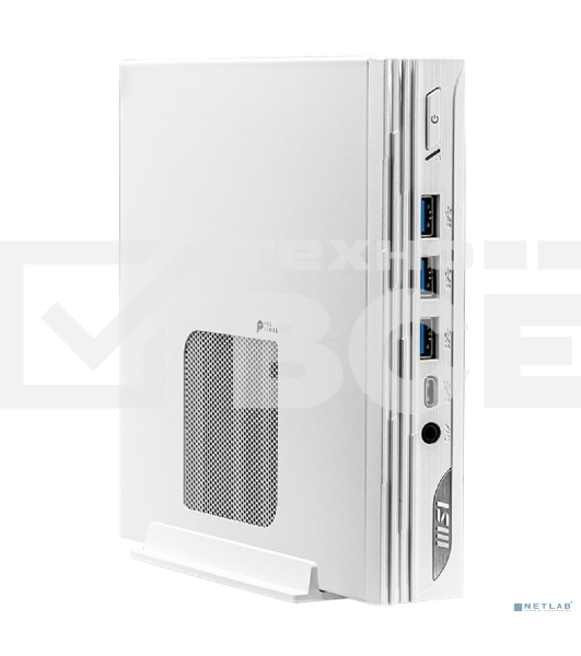 Мини ПК MSI Pro DP10 12M-227XRU i5 1235U (1.3) 16Gb SSD 512Gb Iris Xe noOS 2.5xGbitEth WiFi BT 120W белый (9S6-B0A622-227)