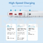 Внешний аккумулятор Vention 10000mAh(M/C-A/A)22.5W Белый с LED Дисплеем, фото9