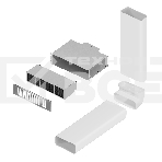 Комплект воздуховодов Maunfeld MIDS834 с фильтром CF314MW (для MIHC834SF2BK), фото3