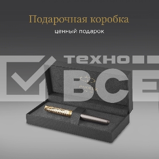 Ручка роллер Parker Sonnet Pioneers T542 (2201040) Arrow Grey GT F черн. черн. подар.кор.