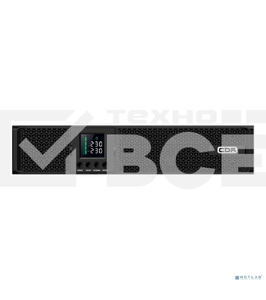 Источник бесперебойного питания CBR PLS-1KRT-8I-LCHERSC Line Interactive Smart 1000/900 RT 8 x C13, LCD, HID-USB, RS232, EPO, SNMP slot