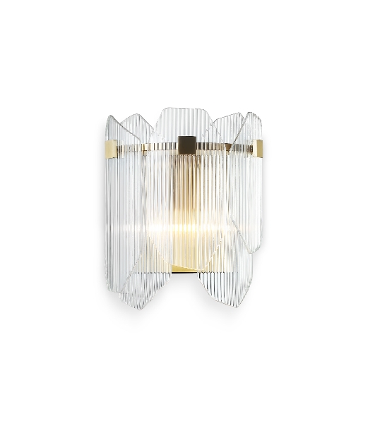 Настенный светильник Ambrella light LH31257/2 BS/CL латунь/прозрачный E14*2 max 40W 220*150*270