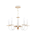 Светильник Ambrella light TR9592/5 WH/LW белый/светлое дерево E14/5 max 40W D555*660, фото 1